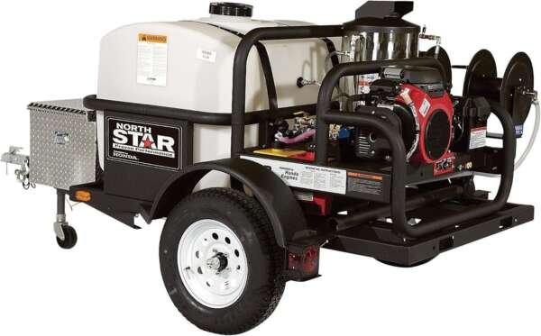 Northstar Trailer-Mounted Hot Water Commercial Pressure Washer 4000 PSI