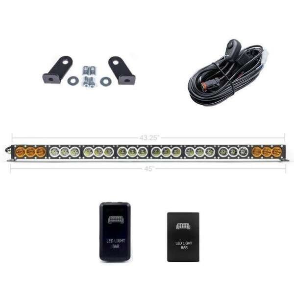 Dual Function Light Bar Sherpa Roof Rack Mounting Bracket Kit INCLUDE Dual Function LED Light Bar / Wire Harness and Dual Function Switch
